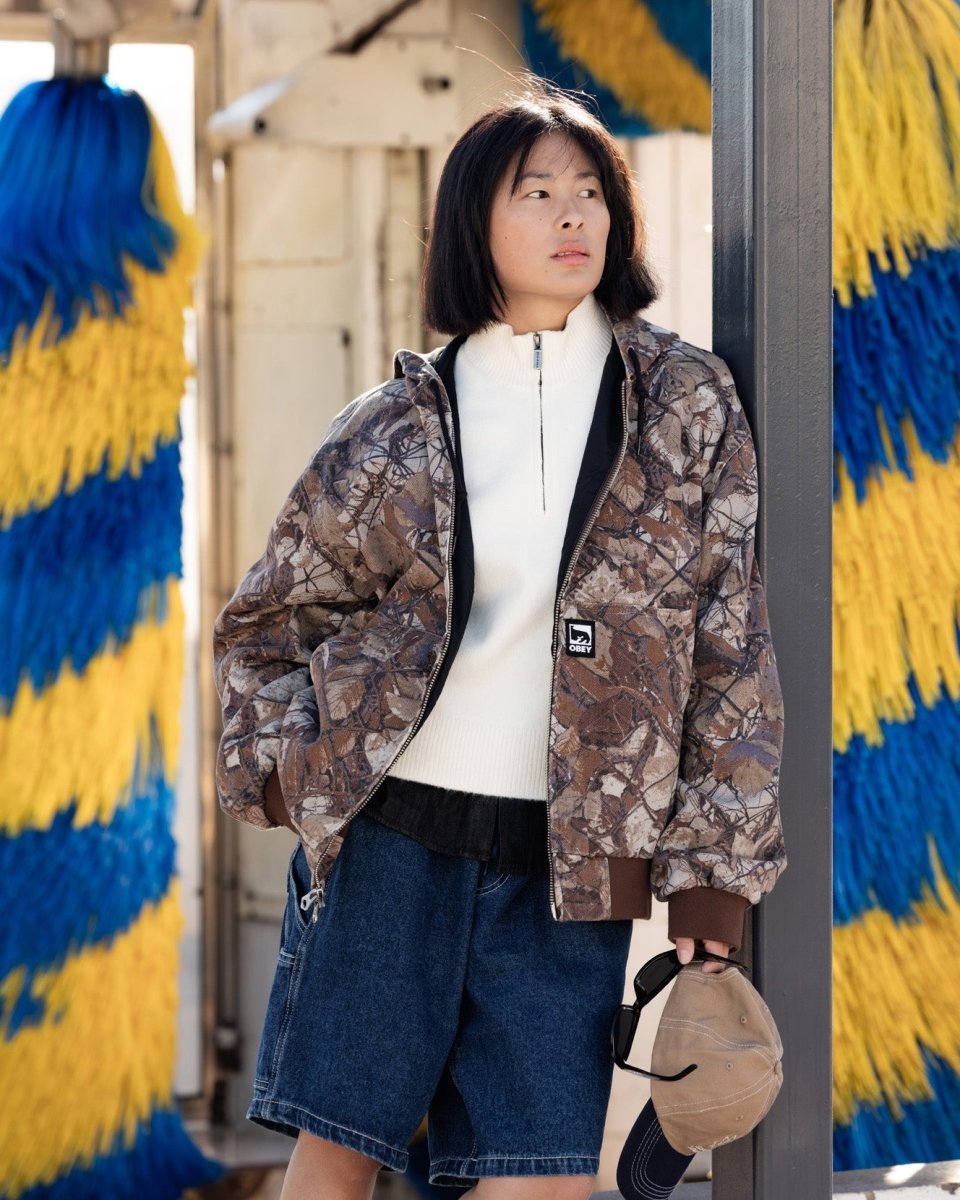 Jersey Dickies Ruston Cremallera Beige Mujer