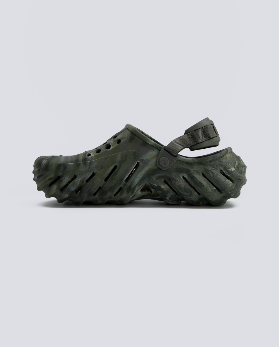 Crocs Echo Clog Marbled Verdes Hombre 208454-3N4