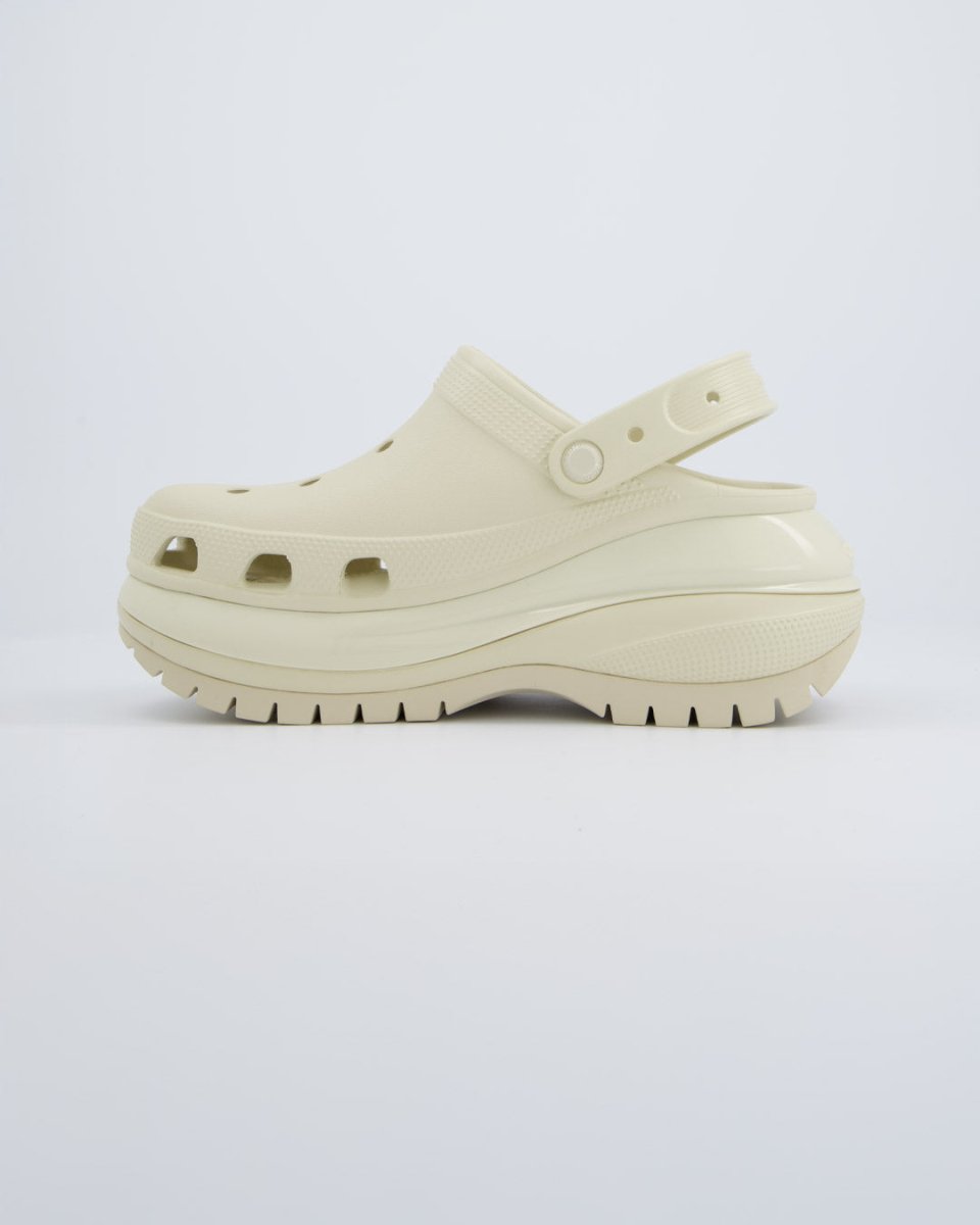 Crocs Mega Crush Blanco Crudo Mujer 207988-2Y2 zuecos