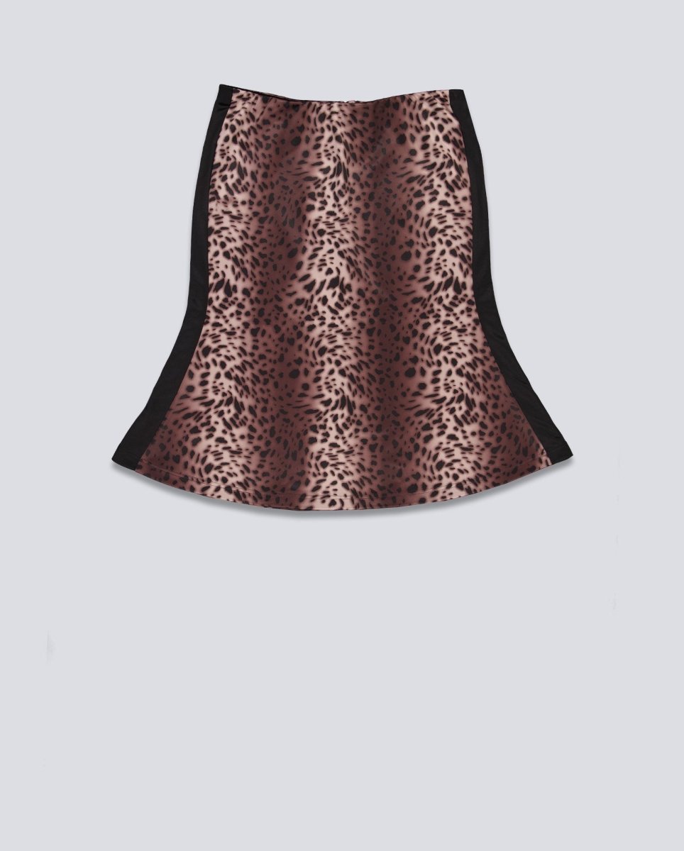 Falda Puma T7 Leo Luxe Aop Midi Skirt Negro Mujer 634565-01