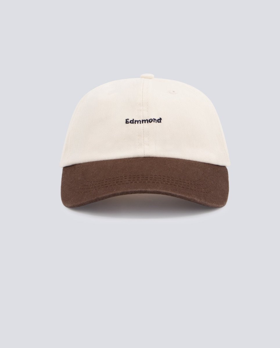 Gorra Edmmond Studios Logo Bicolor Crema Y Marrón Unisex 125-92-02010
