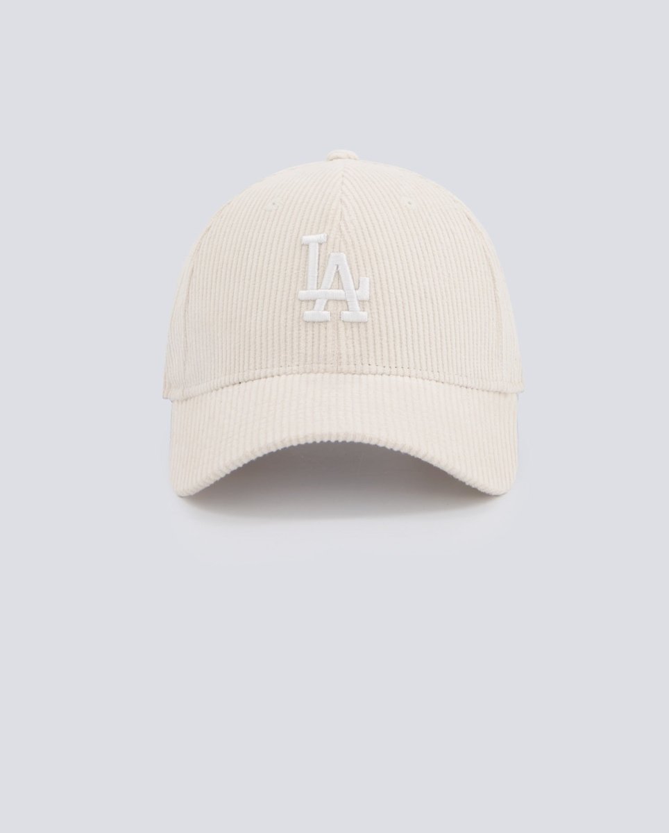 Gorra New Era LA Dodgers Cord 9Forty Canalé Beige Unisex 60691060