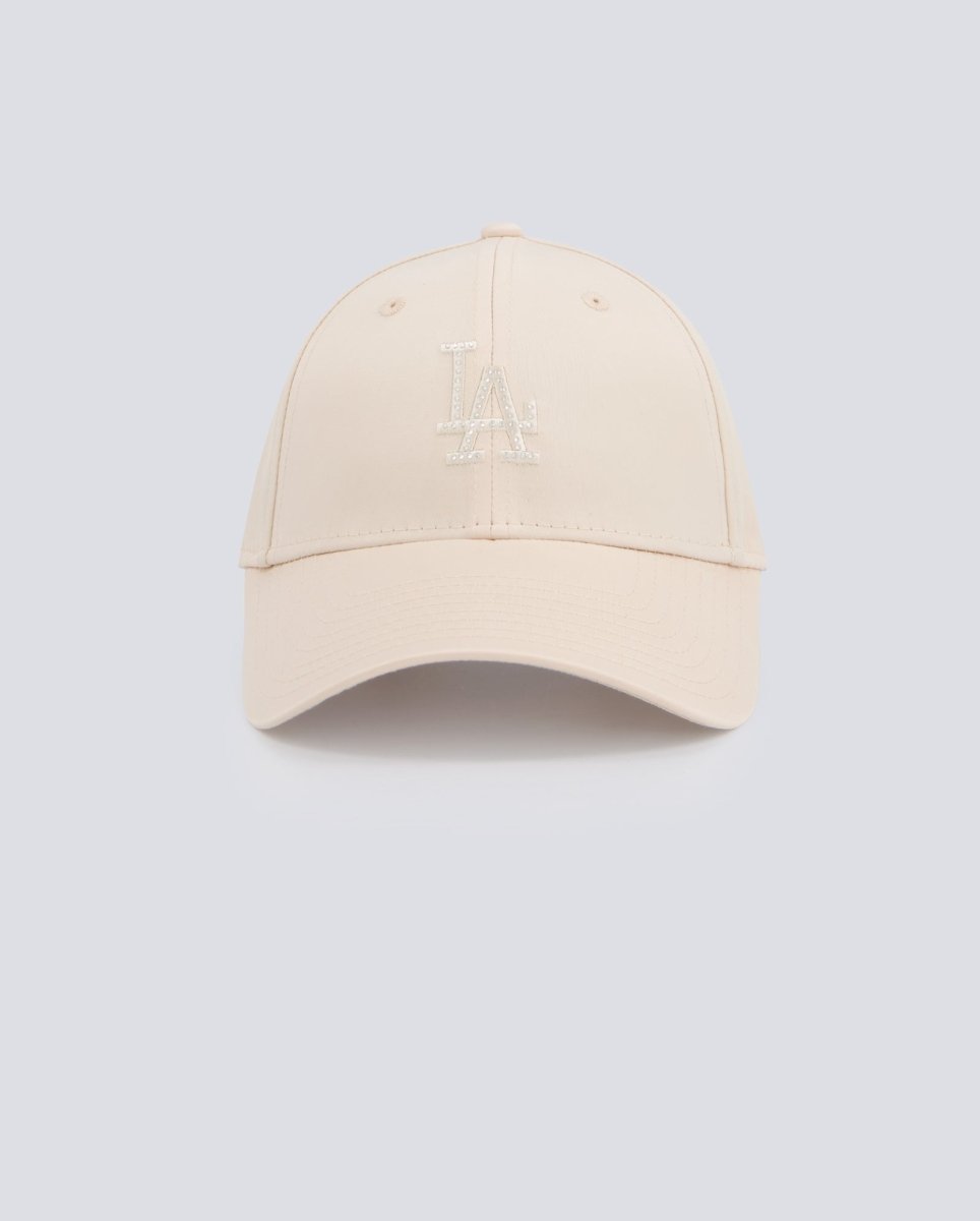 Gorra New Era Satinado Con Piedras Beige Mujer 60691311