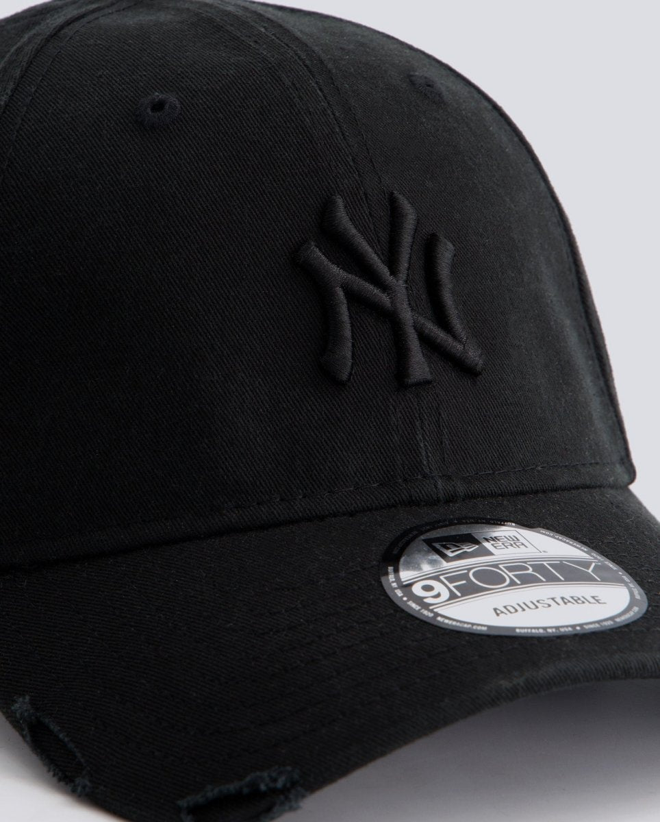 Gorra New Era Washed Distressed Yankees 9FORTY Negro Unisex 60771831
