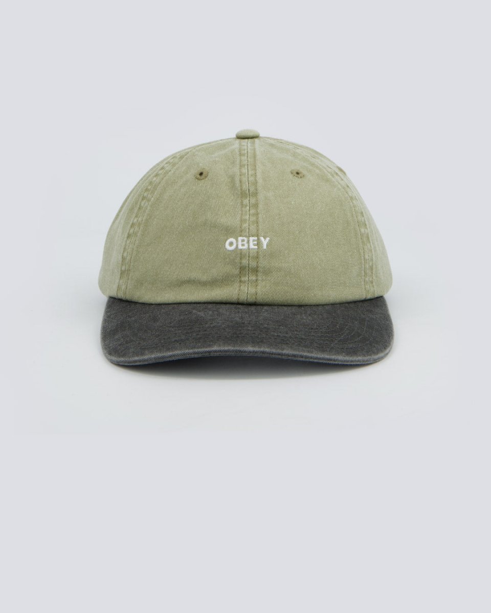 Gorra Obey Bicolor Bold 6 Panel Strapback Verde Unisex 100580411-KHA