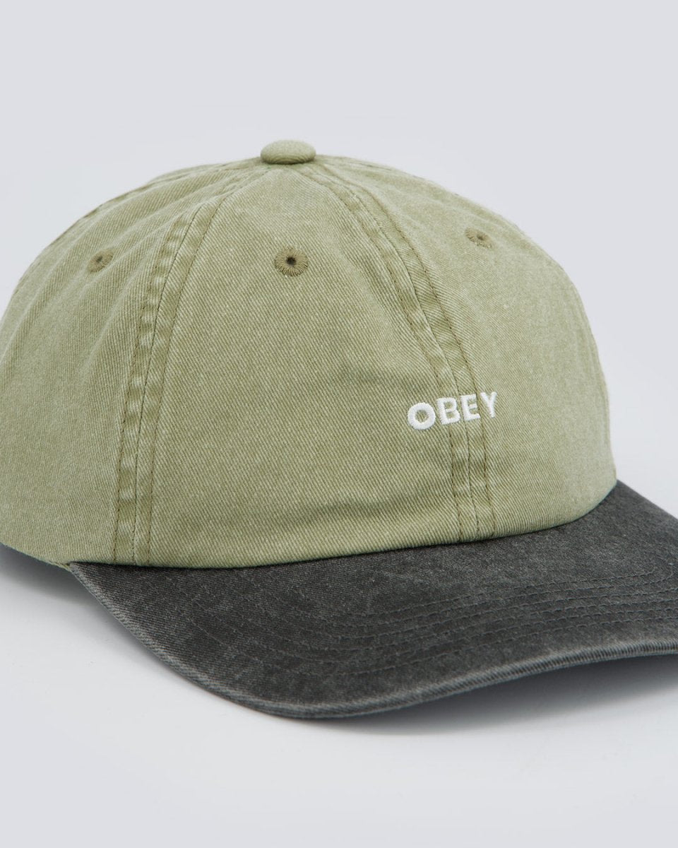 Gorra Obey Bicolor Bold 6 Panel Strapback Verde Unisex 100580411-KHA
