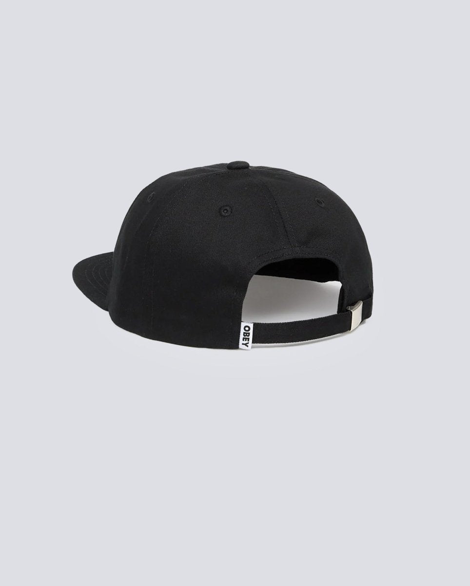 Gorra Obey Icon Patch Panel Strapback Negro Unisex 100580303-BLK