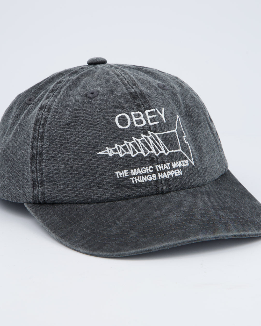 Gorra Obey Pigment Bold 6 Panel Strapback Negro Unisex