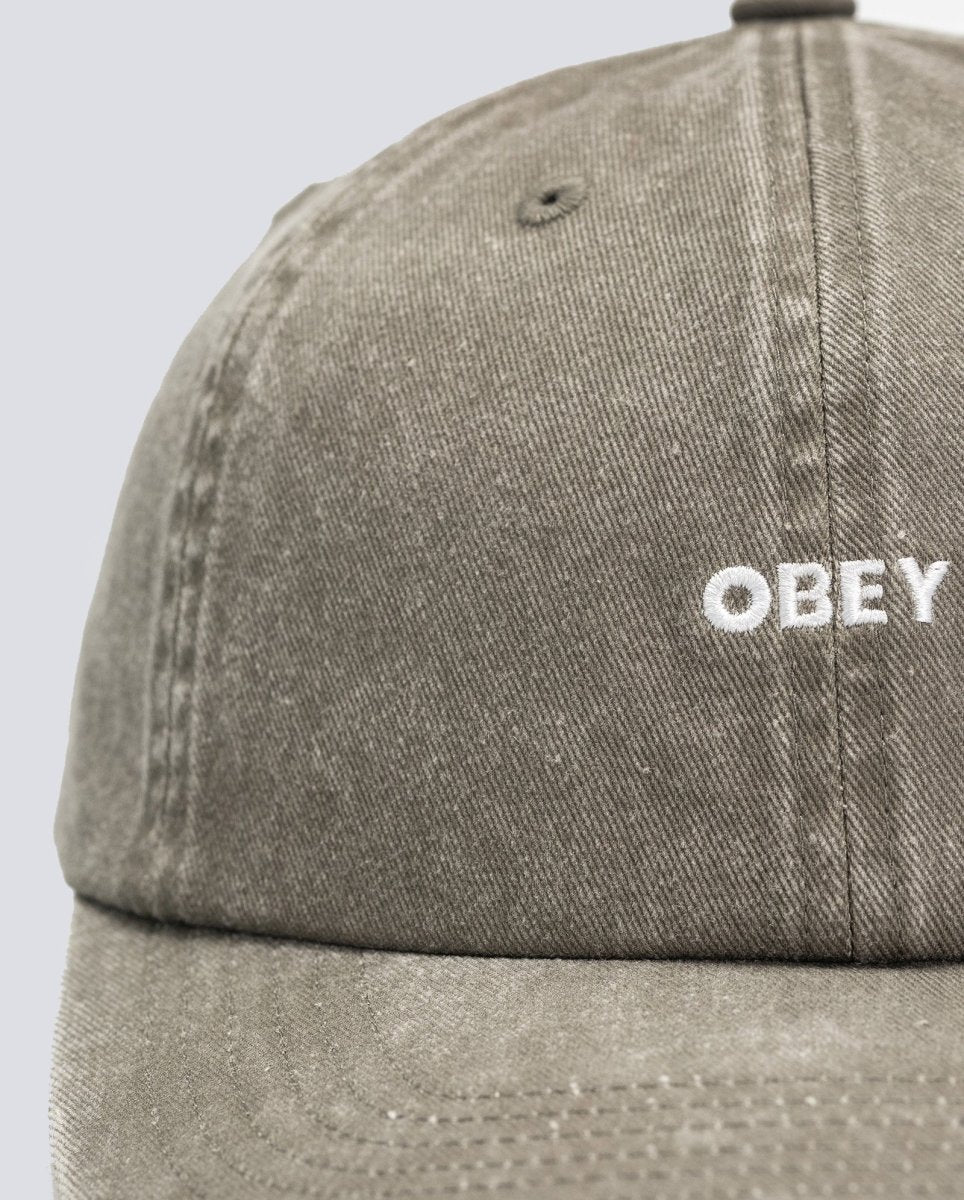 Gorra Obey Pigment Bold 6 Panel Strapback Verde Unisex 100580418-OLV