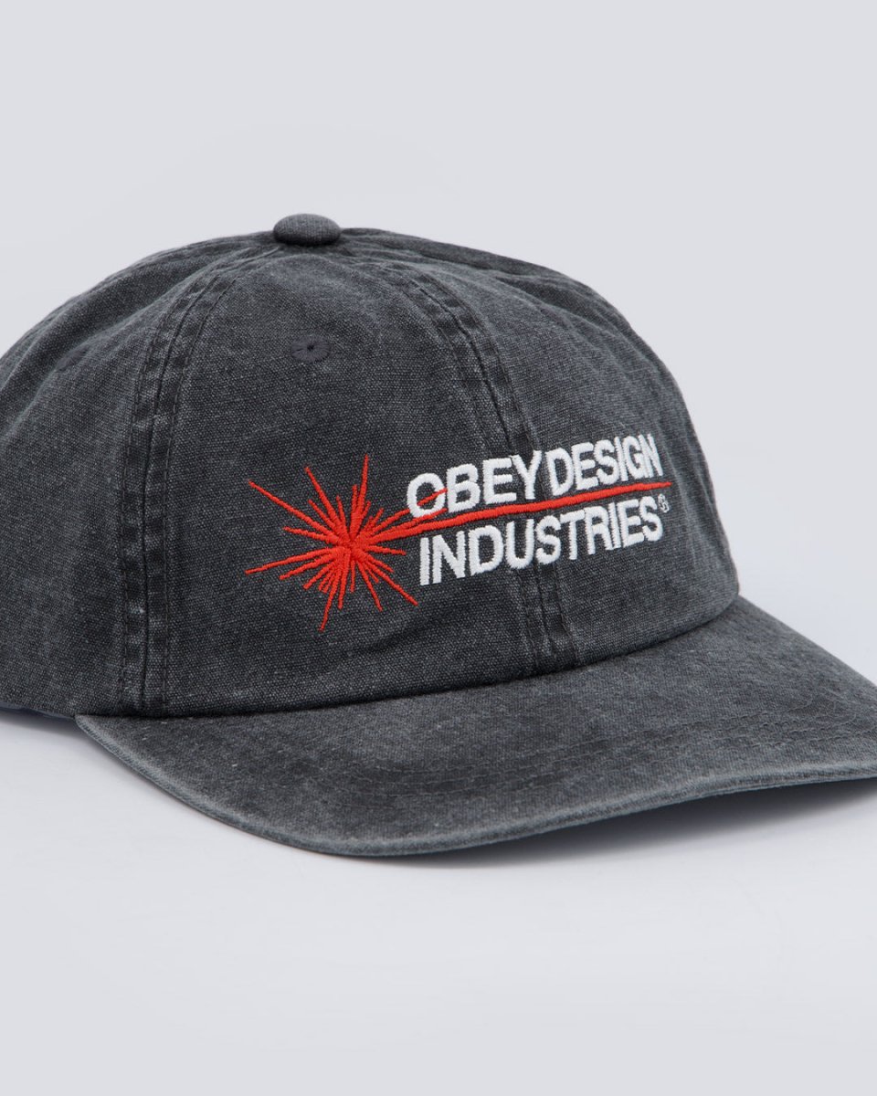 Gorra Obey Pigment Industries Gris Unisex 100580409-BLK