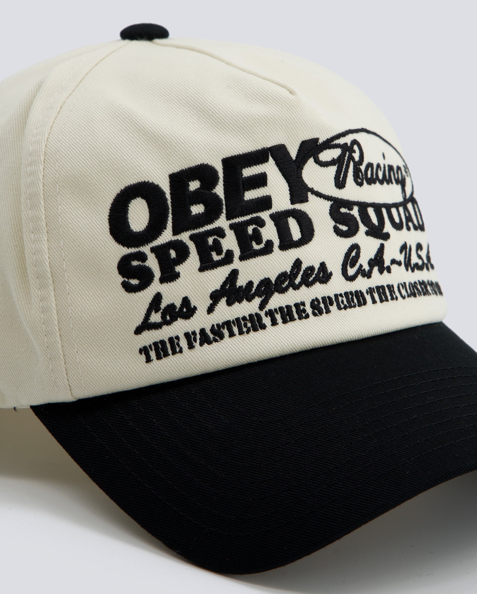 Gorra Obey Speed Squad 5 Panel Negro Multicolor Unisex 100490154-BKM