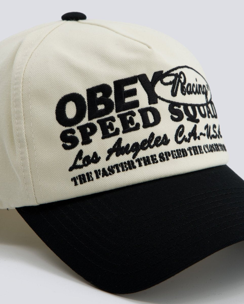 Gorra Obey Speed Squad 5 Panel Negro Multicolor Unisex 100490154-BKM