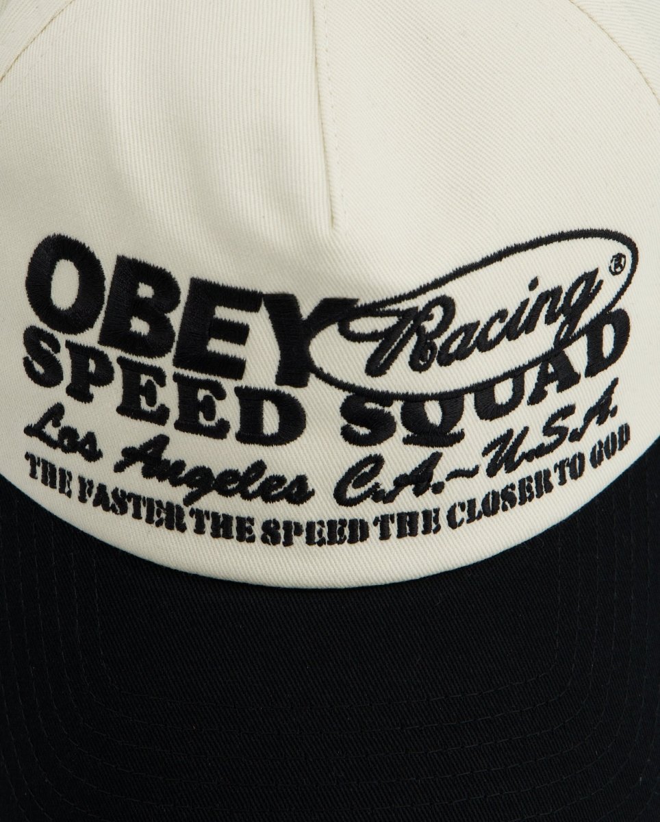 Gorra Obey Speed Squad 5 Panel Negro Multicolor Unisex 100490154-BKM