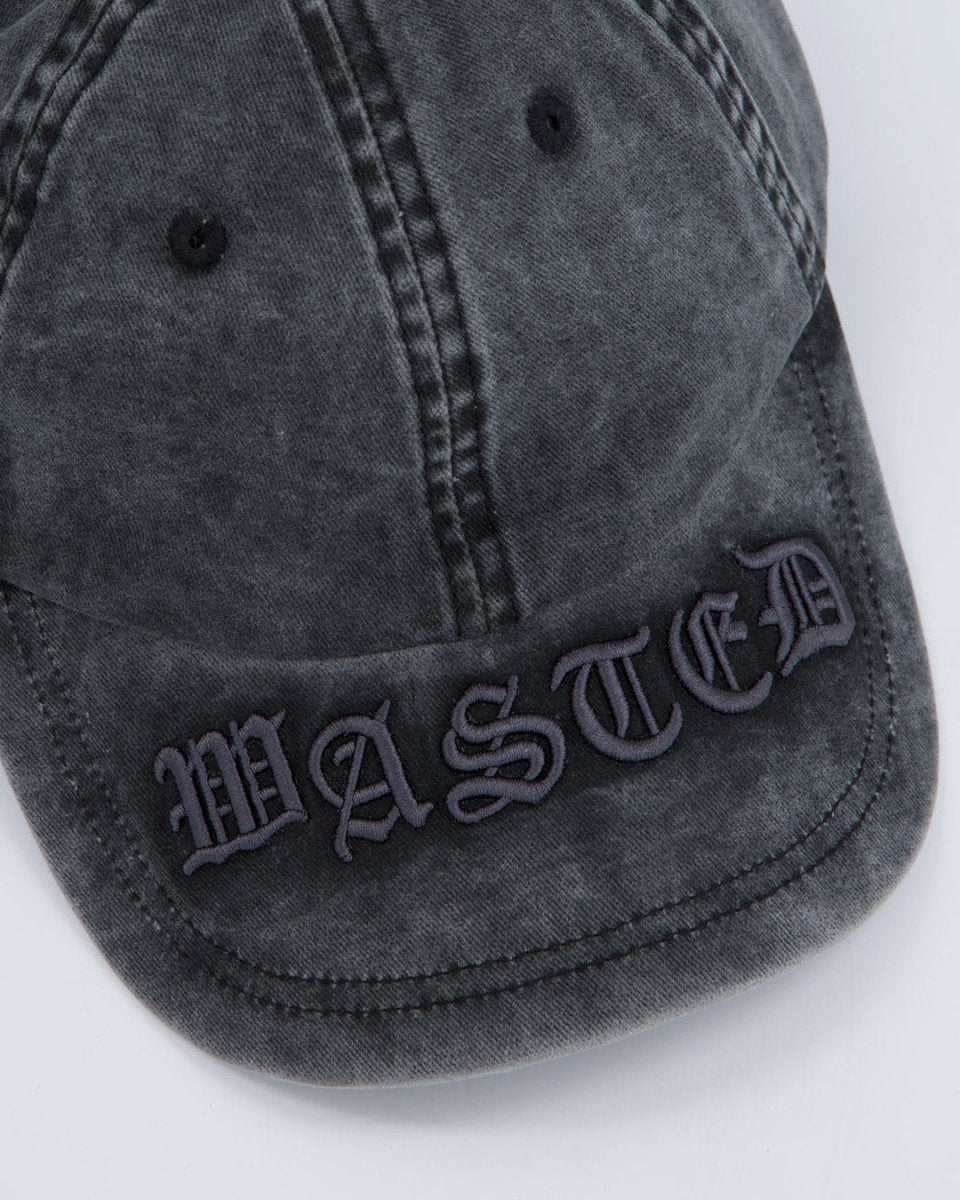 Gorra Wasted Paris Kingdom Curve Destroy Gris Unisex WSTDSS25-18-FDBLK