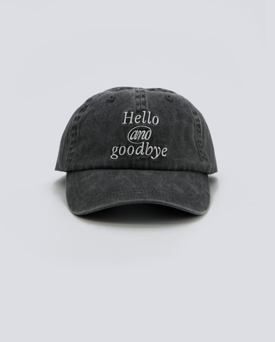 Gorra We Are Not Friends Hello & Goodbye Negro Unisex WANF FW26 26-05