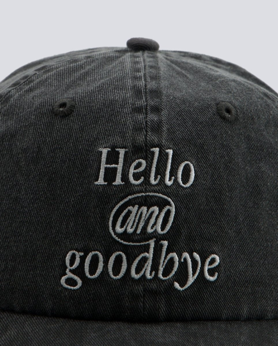 Gorra We Are Not Friends Hello & Goodbye Negro Unisex WANF FW26 26-05