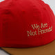 Gorra We Are Not Friends Typo Rojo Unisex