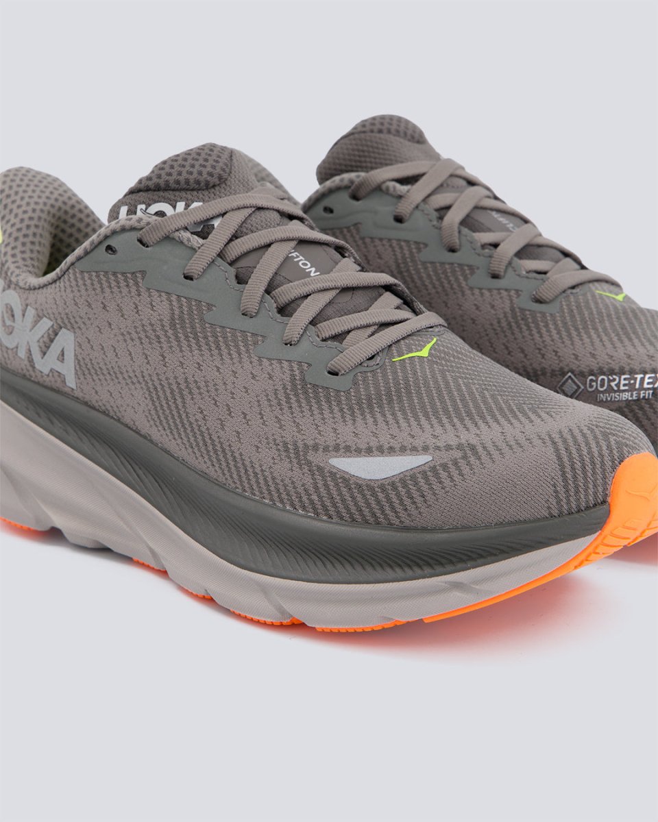 Hoka Clifton 9 Gore-Tex Gris Hombre