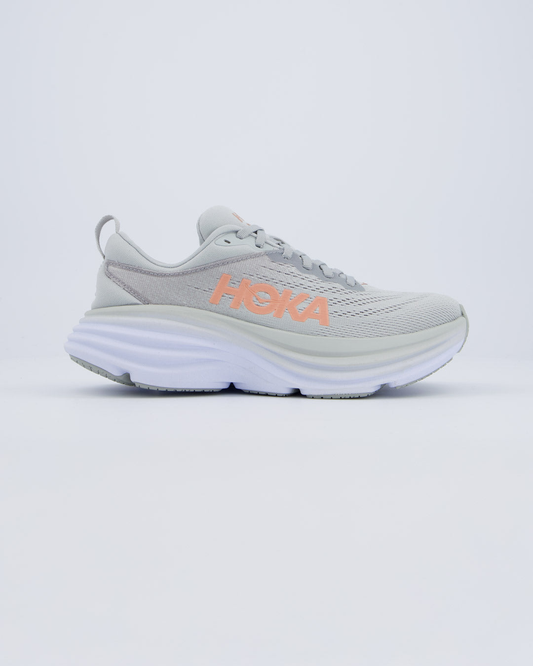 Hoka Bondi 8 Gris Mujer Zapatillas