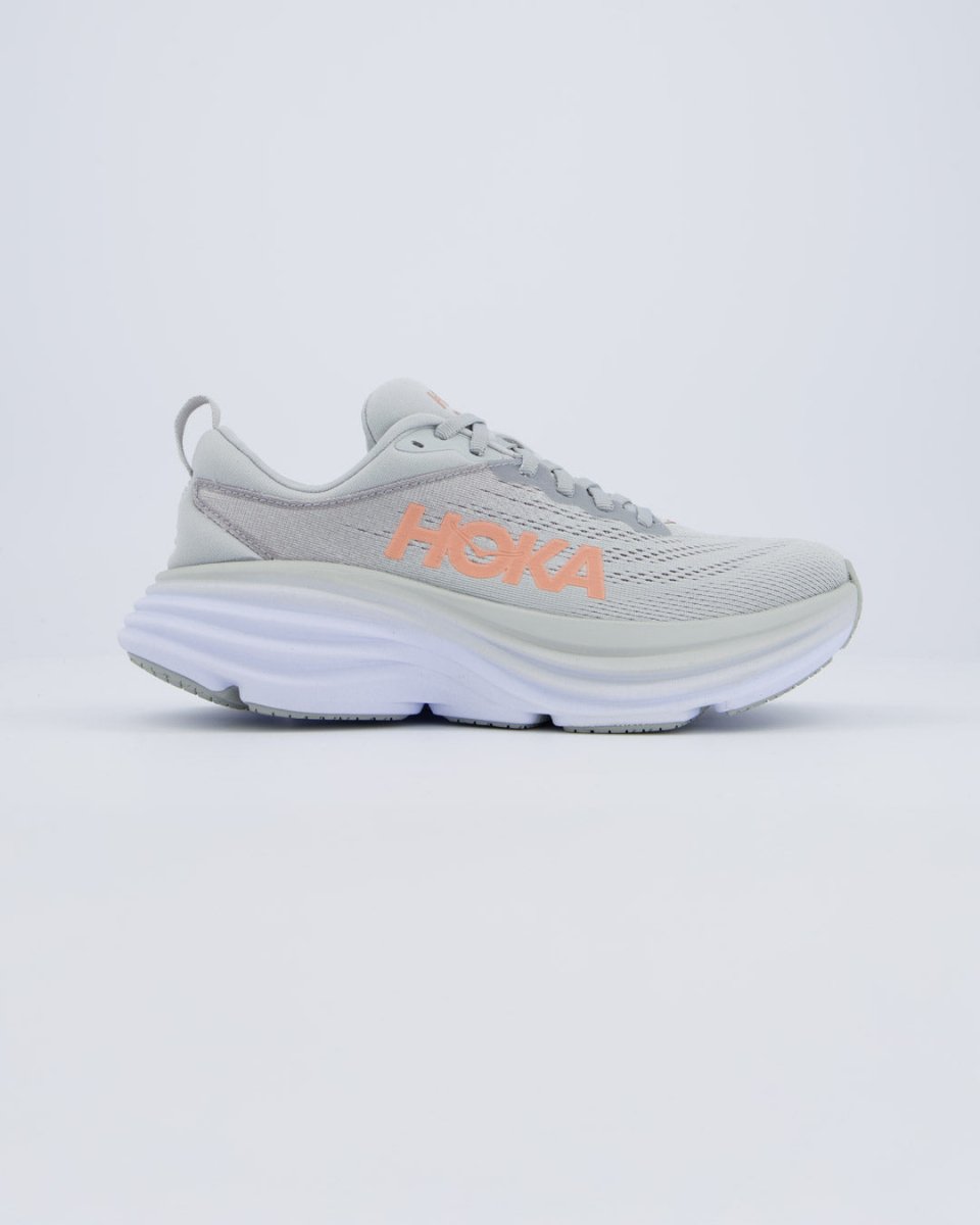 Hoka Bondi 8 Gris Mujer Zapatillas