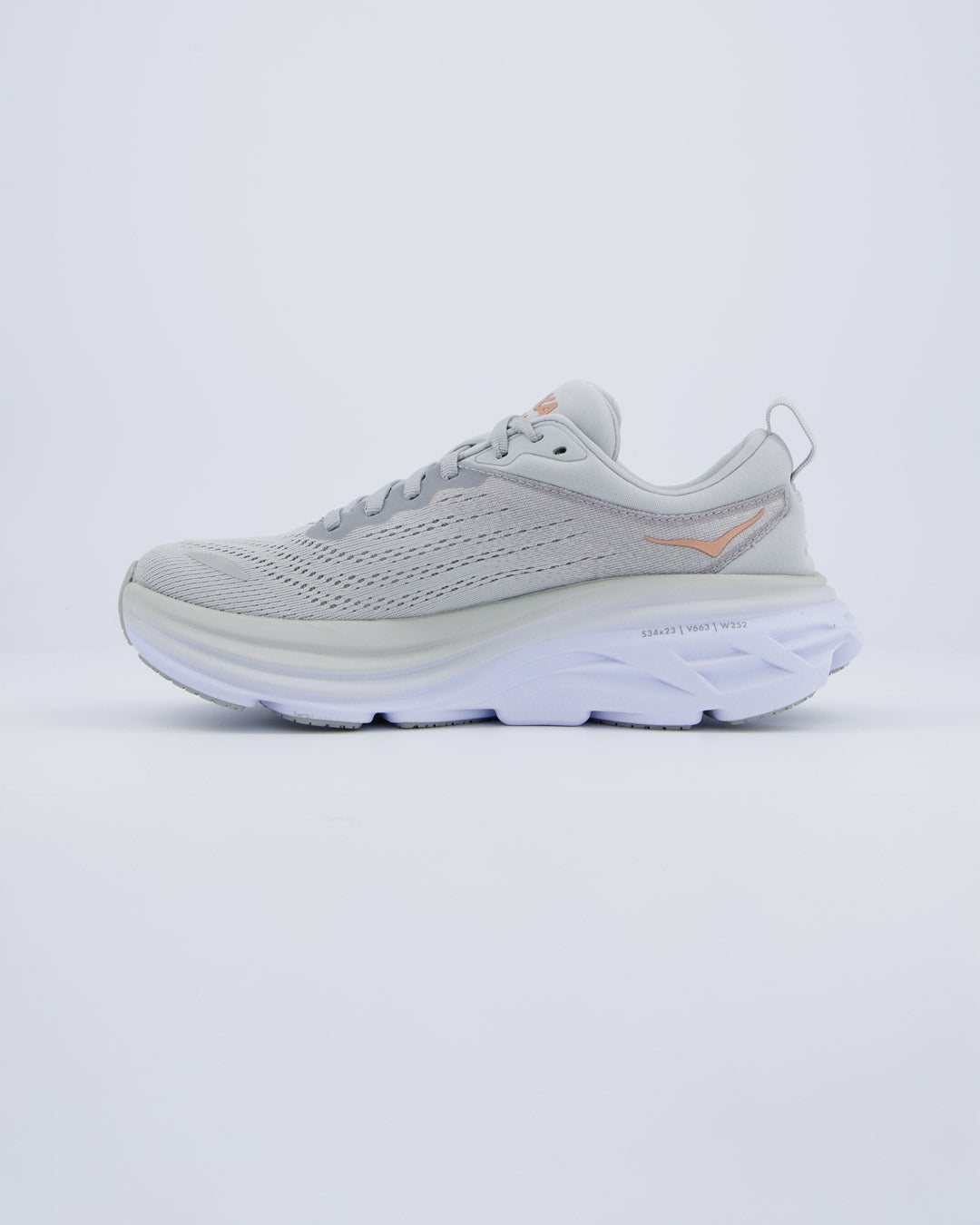 Hoka Bondi 8 Gris Mujer Zapatillas