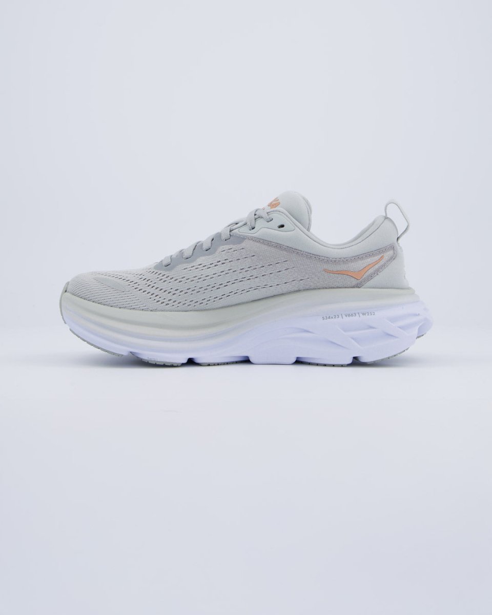 Hoka Bondi 8 Gris Mujer Zapatillas