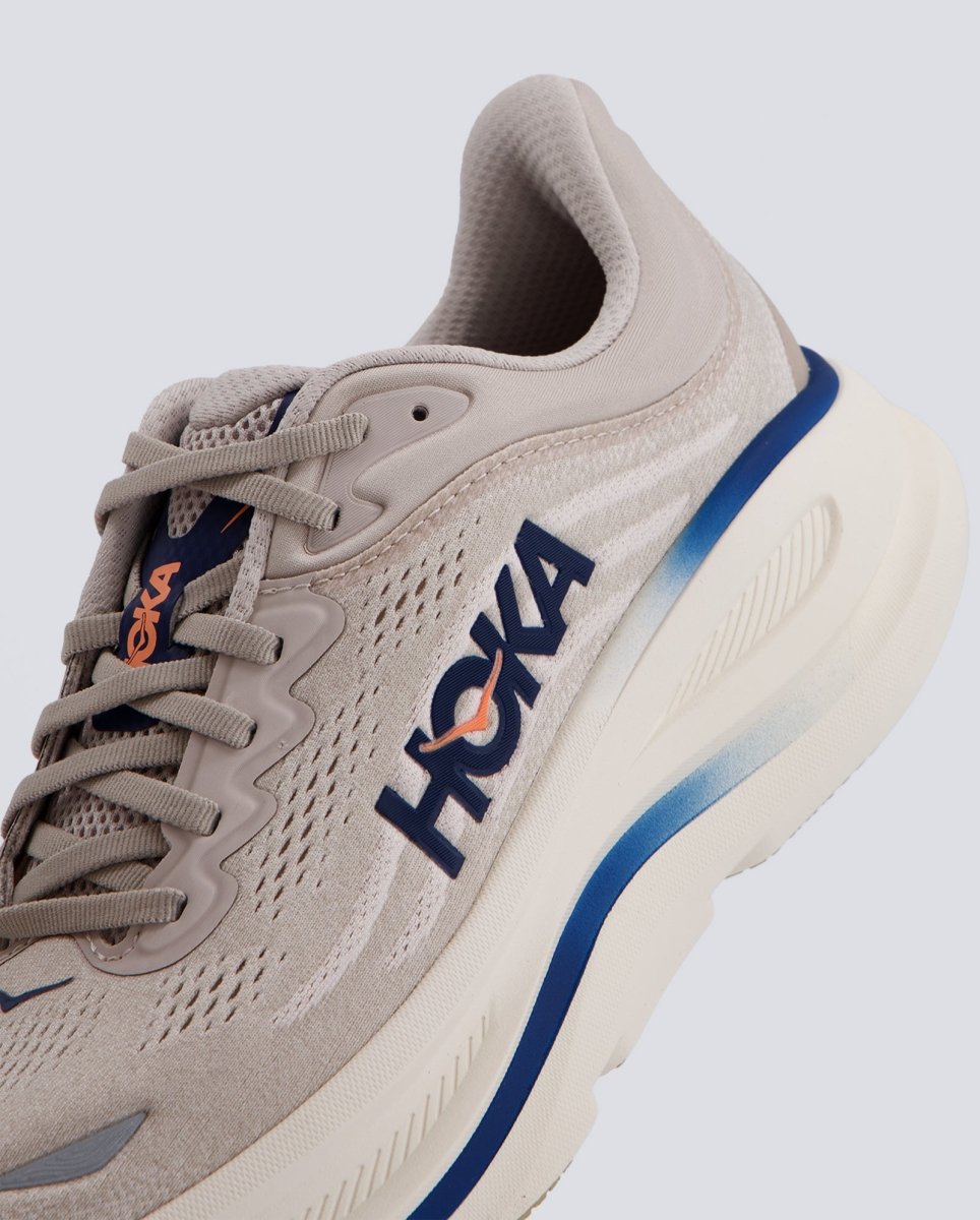 Hoka Bondi 9 Beige y Azul Hombre 1162011-SCC Zapatillas