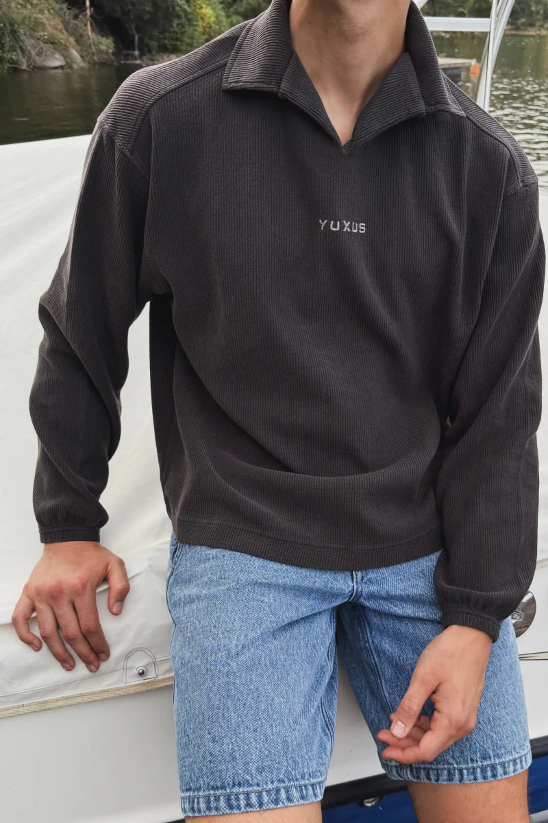 Polo Yuxus Coal Cronos Marrón Unisex