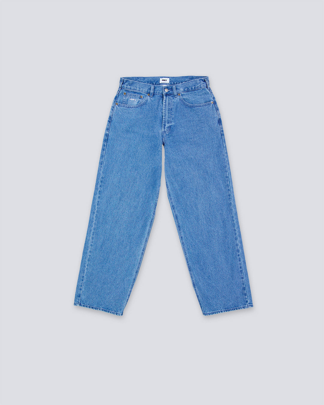 Jeans Obey Bigwig Baggy Denim Rinse Índigo Hombre