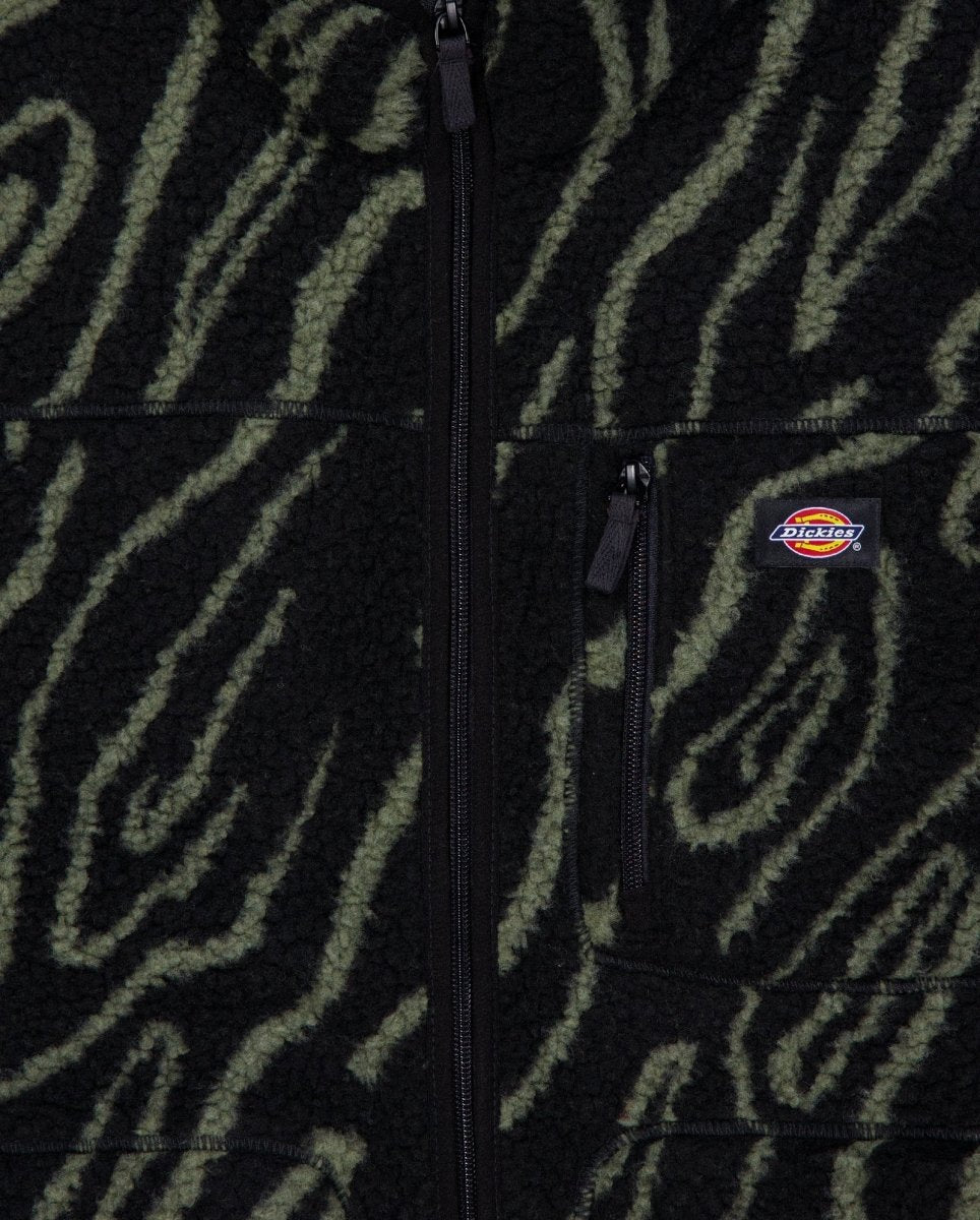 Forro Polar Dickies Mount Hope Printed Negro Unisex