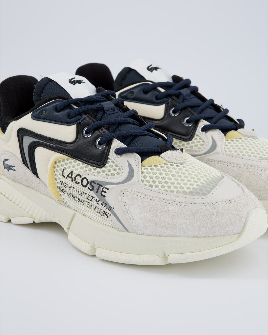 Lacoste L003 Neo Beige Y Negro Hombre Zapatillas