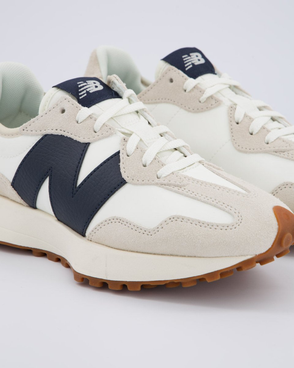 New Balance 327 Gris Y Azul Marino Mujer Zapatillas