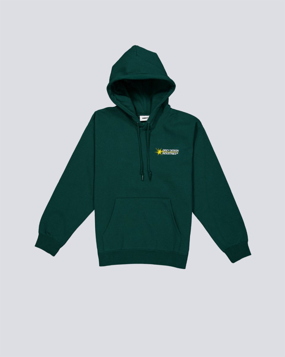 Sudadera Obey Industries Verde Unisex