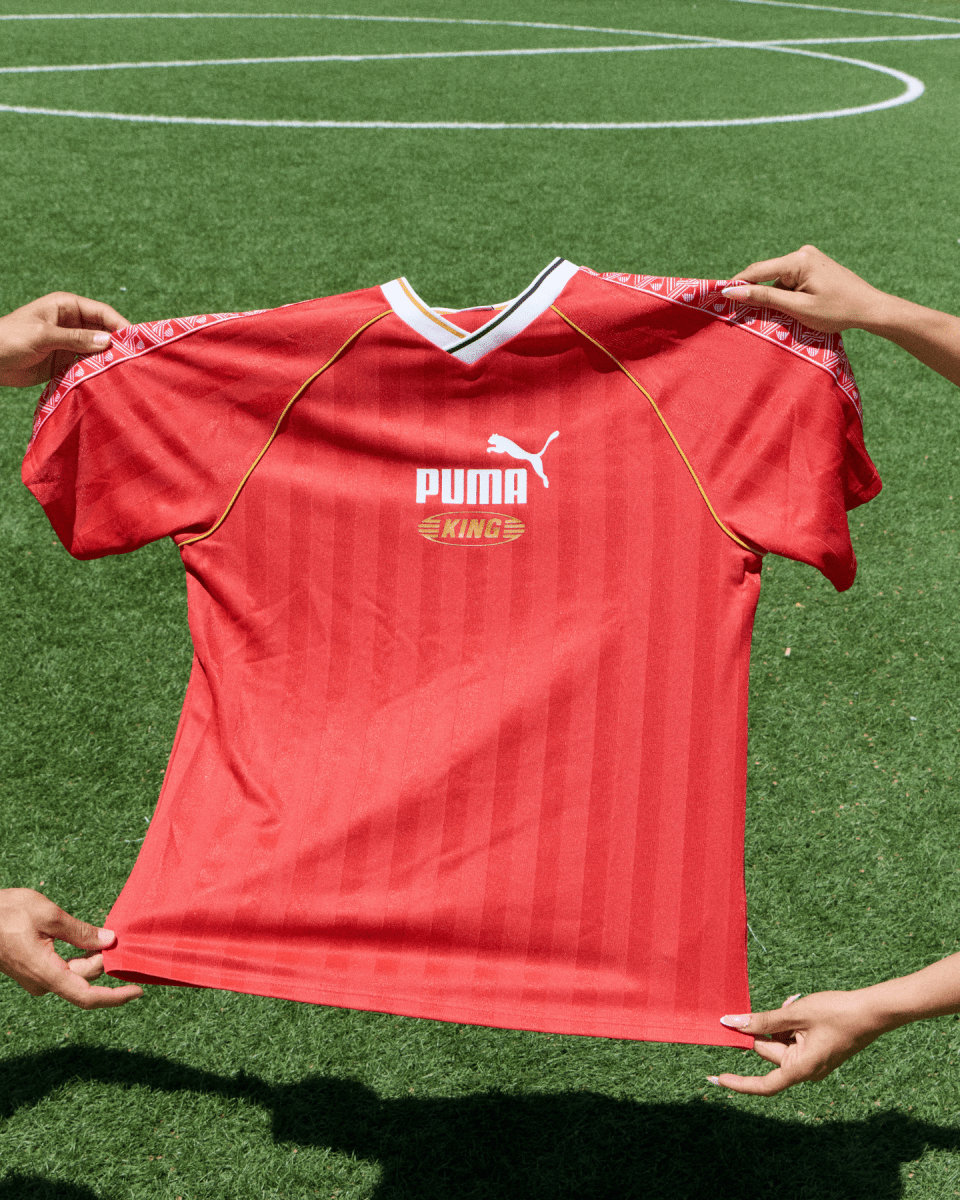 Camiseta Puma King Relaxed Football Jersey Rojo Unisex