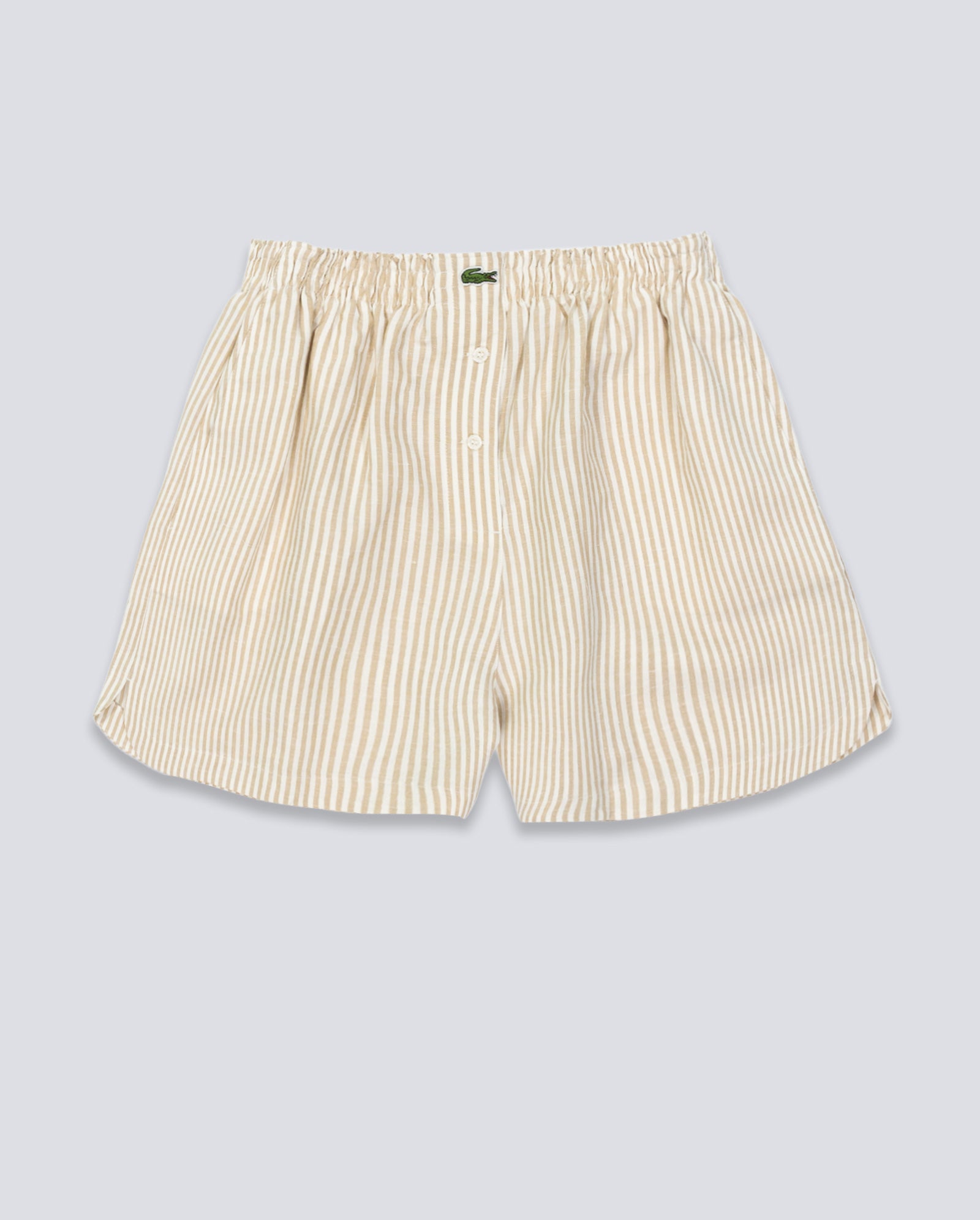 Pantalón Corto Lacoste Beige Blanco Mujer FF1428-8GI
