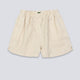 Pantalón Corto Lacoste Beige Blanco Mujer