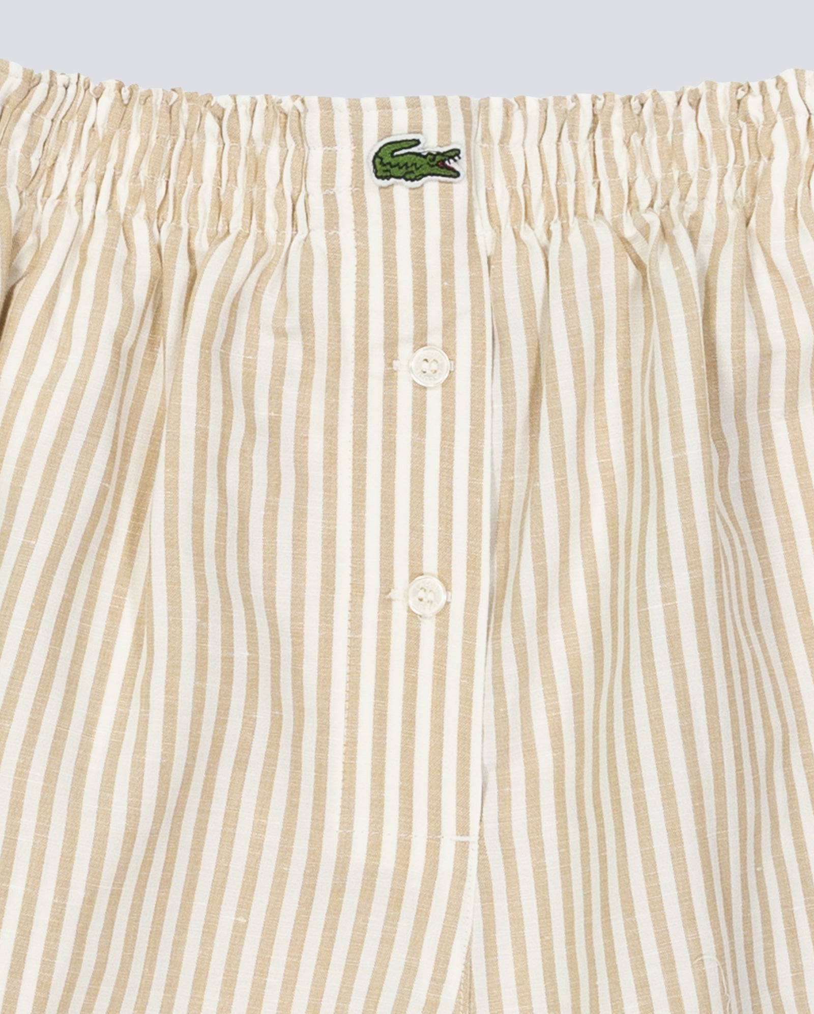 Pantalón Corto Lacoste Beige Blanco Mujer FF1428-8GI