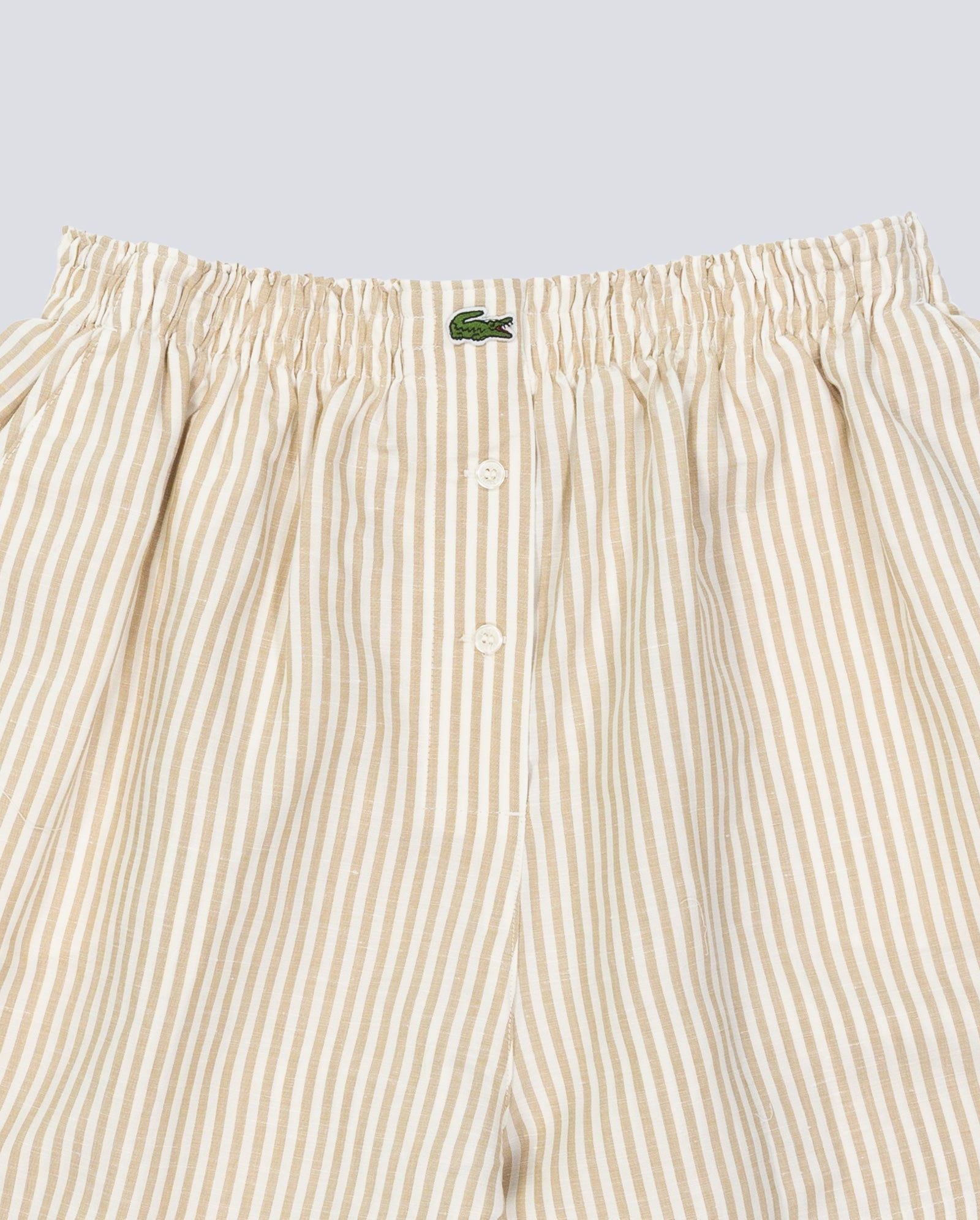 Pantalón Corto Lacoste Beige Blanco Mujer FF1428-8GI