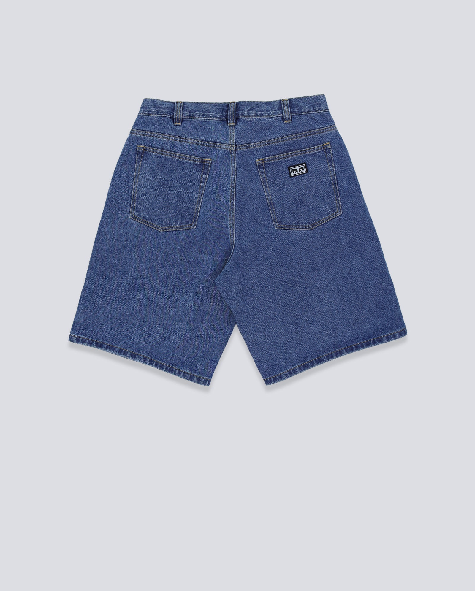Pantalón Corto Obey Bigwig Baggy Denim Azul Hombre 172100107-LIN