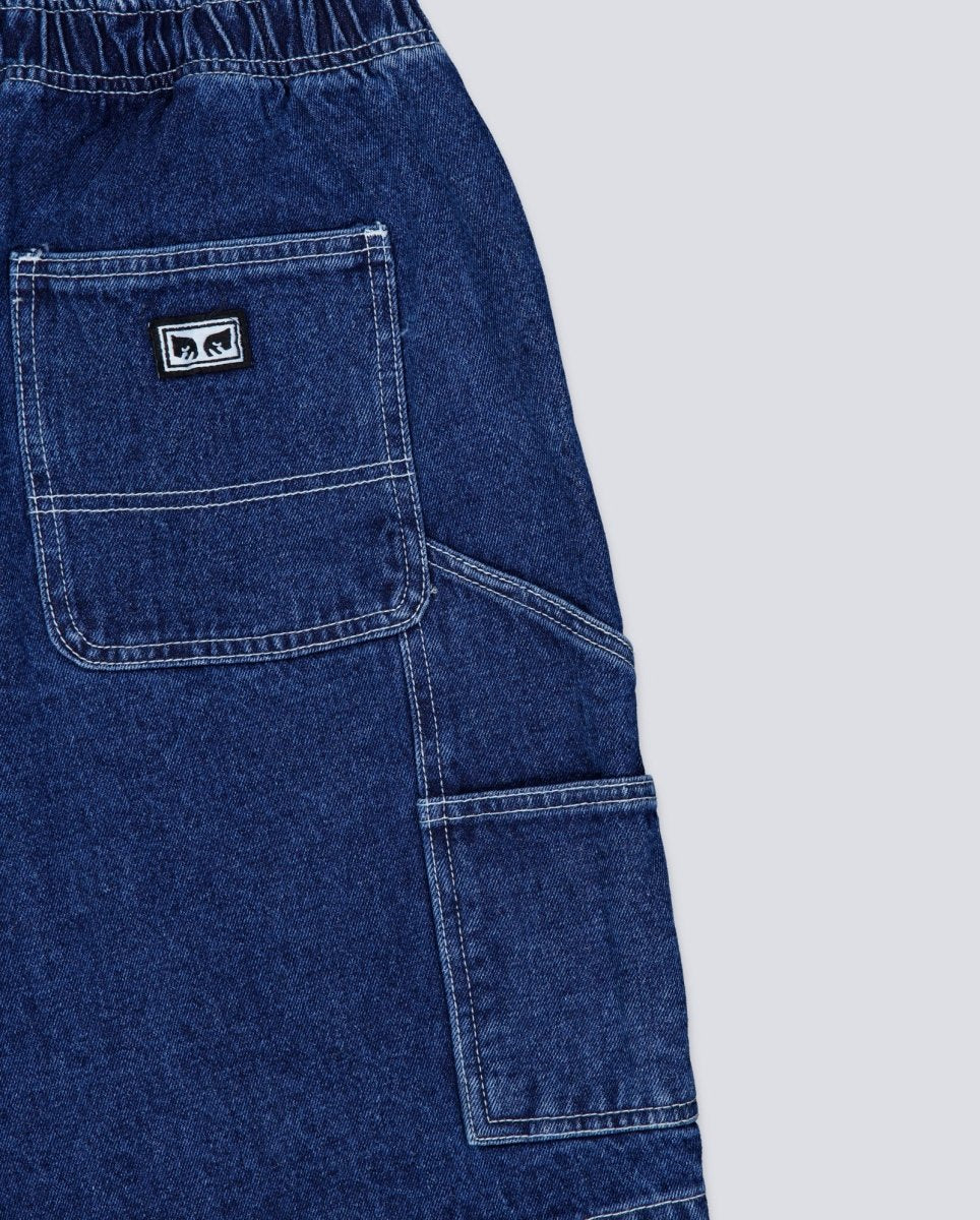 Pantalón Corto Obey Easy Denim Carpenter Azul Hombre 172120079-STN