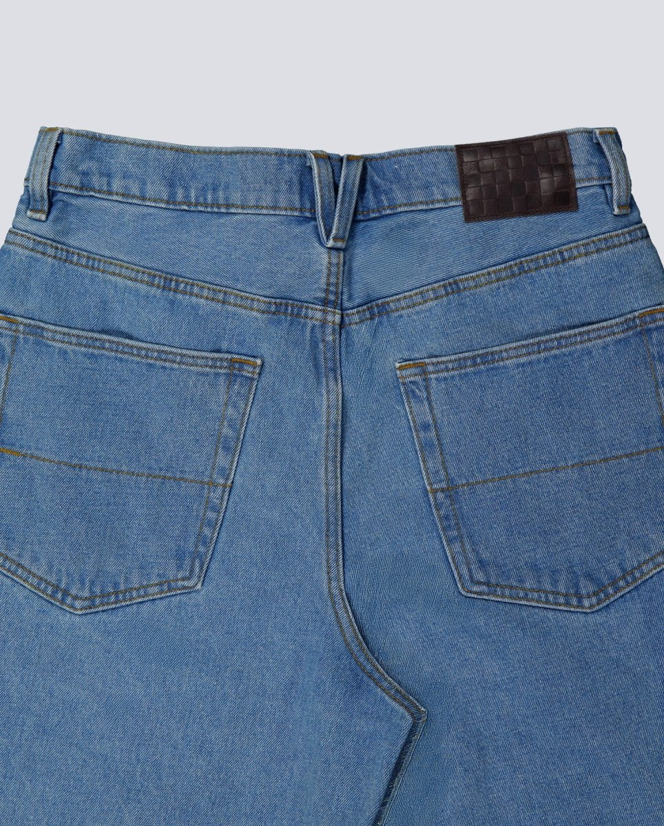 Pantalón Corto Vans Check-5 Baggy Denim Azul Unisex VN000C9VCDX1