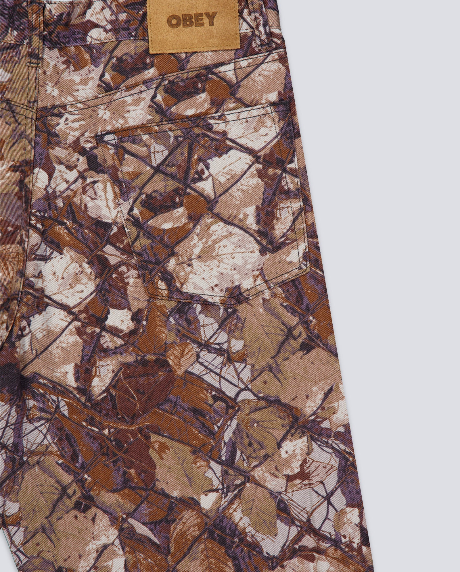 Pantalón Obey Classic Baggy Denim Marrón Hombre 142010109-FNC