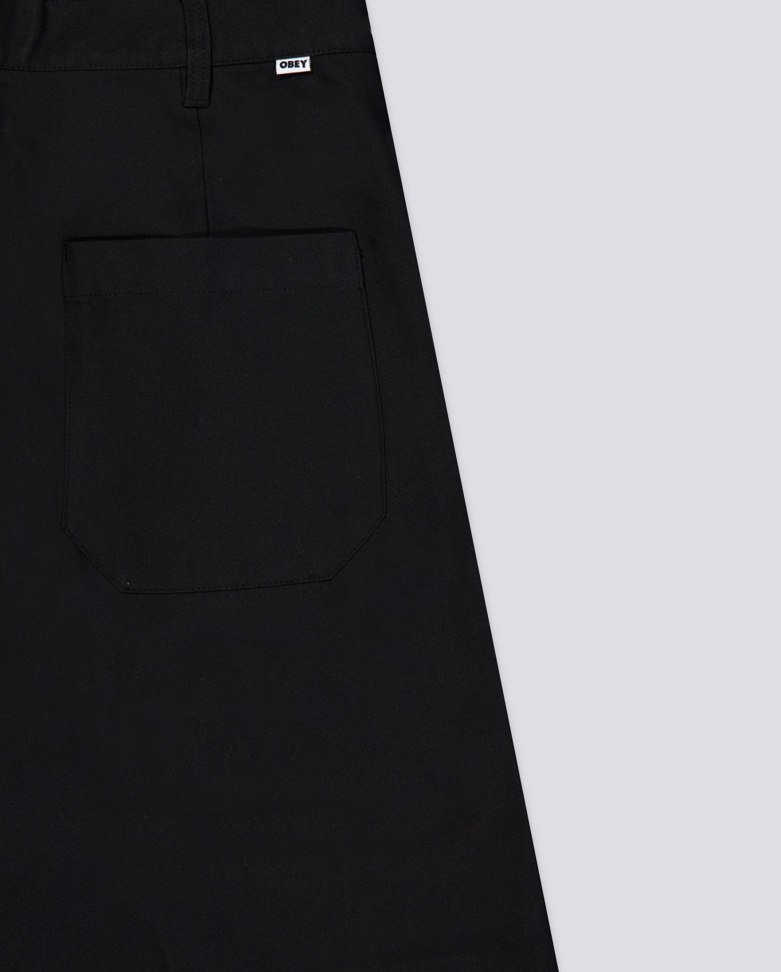 Pantalón Obey Oliver Pleated Negro Hombre 142020243-BLK