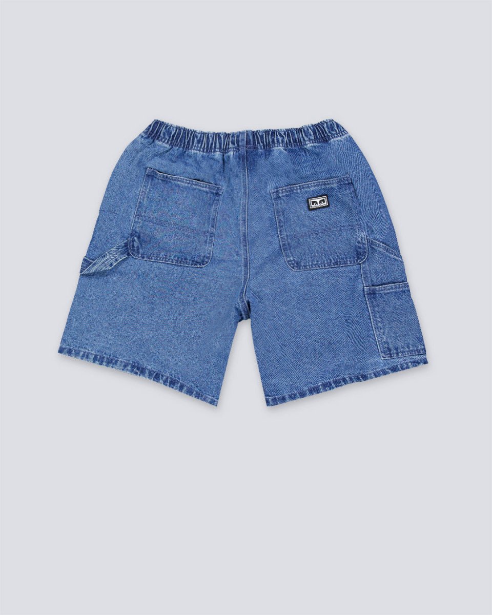 Pantalón Vaquero Corto Obey Easy Denim Azul Claro Hombre 172120079-LIN