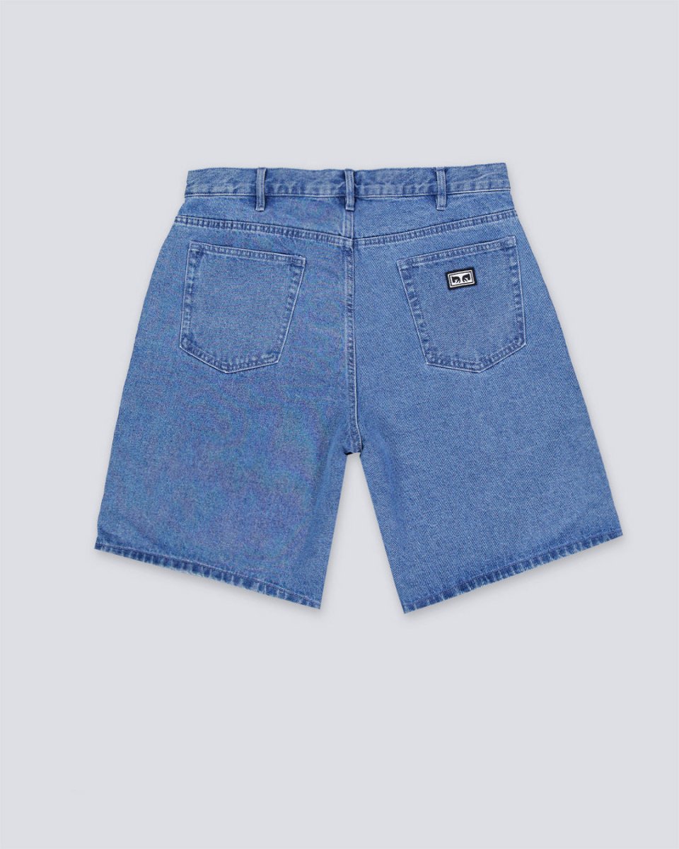 Pantalón Vaquero corto Obey Bigwig baggy Azul Claro Hombre 172100090-LIN