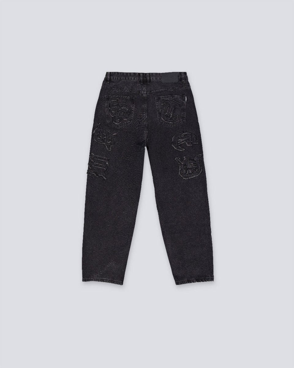 Pantalón Wasted Paris Kingdom Curve Negro Hombre WSTDSS25-19-FDBLK