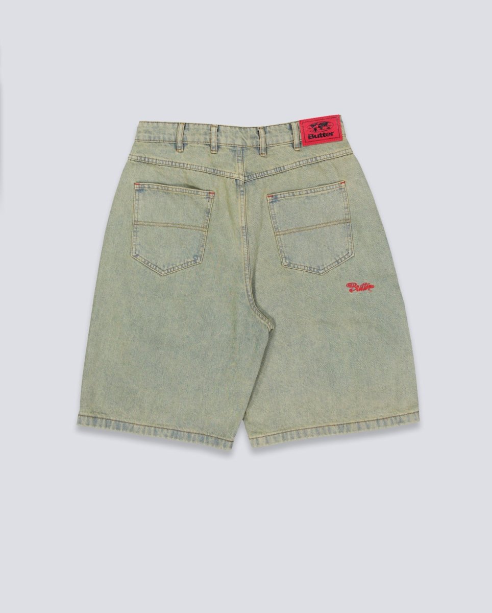 Pantalones Cortos Butter Goods Garage Denim Grises Unisex BGQ1265801