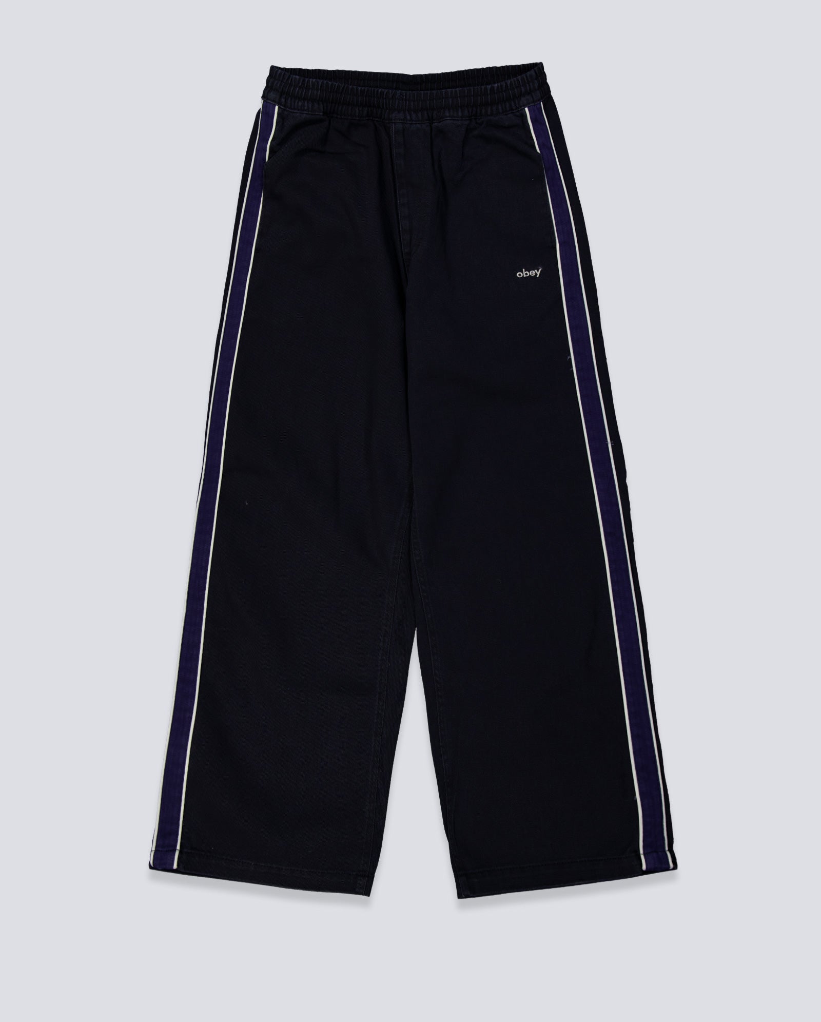 Pantalones Obey Astrid Stripe Negros Mujer 242020127-DIB