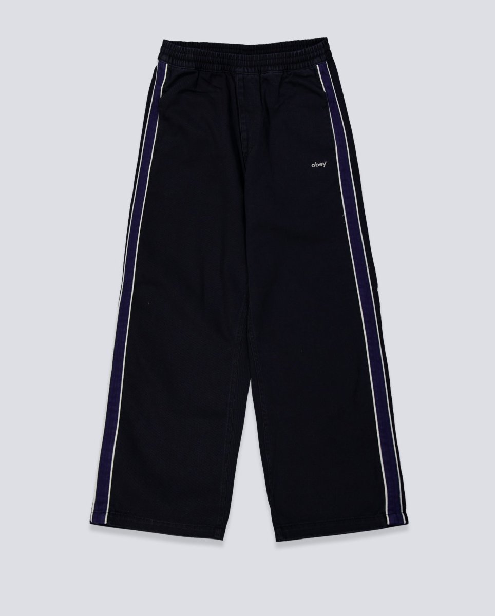Pantalones Obey Astrid Stripe Negros Mujer 242020127-DIB