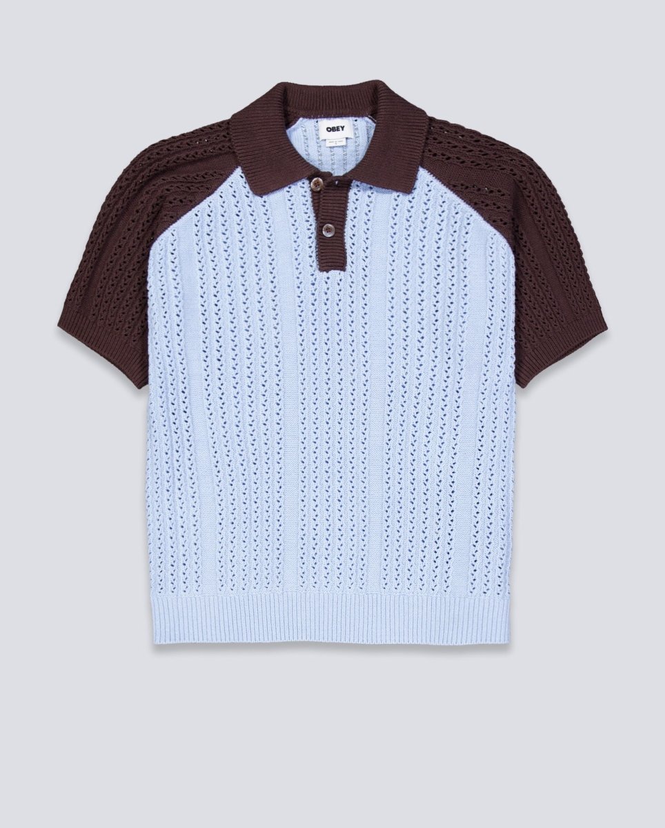 Polo Obey Abel Azul Y Marrón Hombre 151000119-SKW